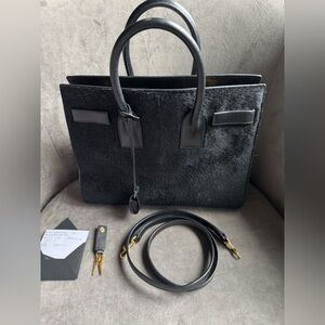 Saint Laurent Sac de Jour pony-style calfskin handbag RARE